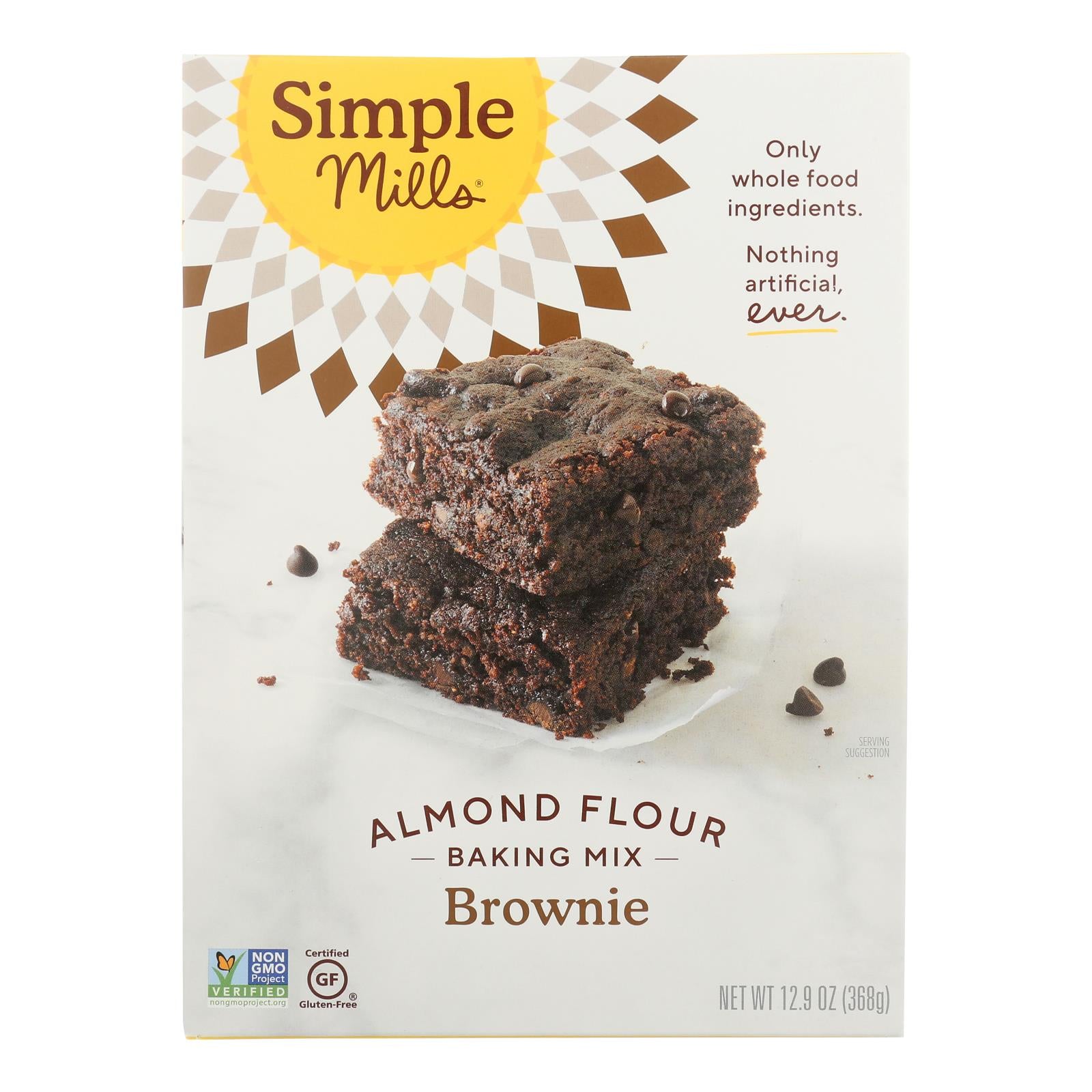 Simple Mills - Brownie Mix Almond Flour - Case Of 6 - 12.9 Oz - GreatEagleInc