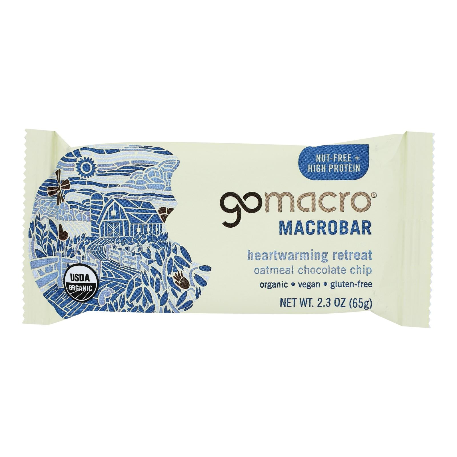 Gomacro - Bars Oatmeal Cchip - Case Of 12 - 2.3 Oz - GreatEagleInc