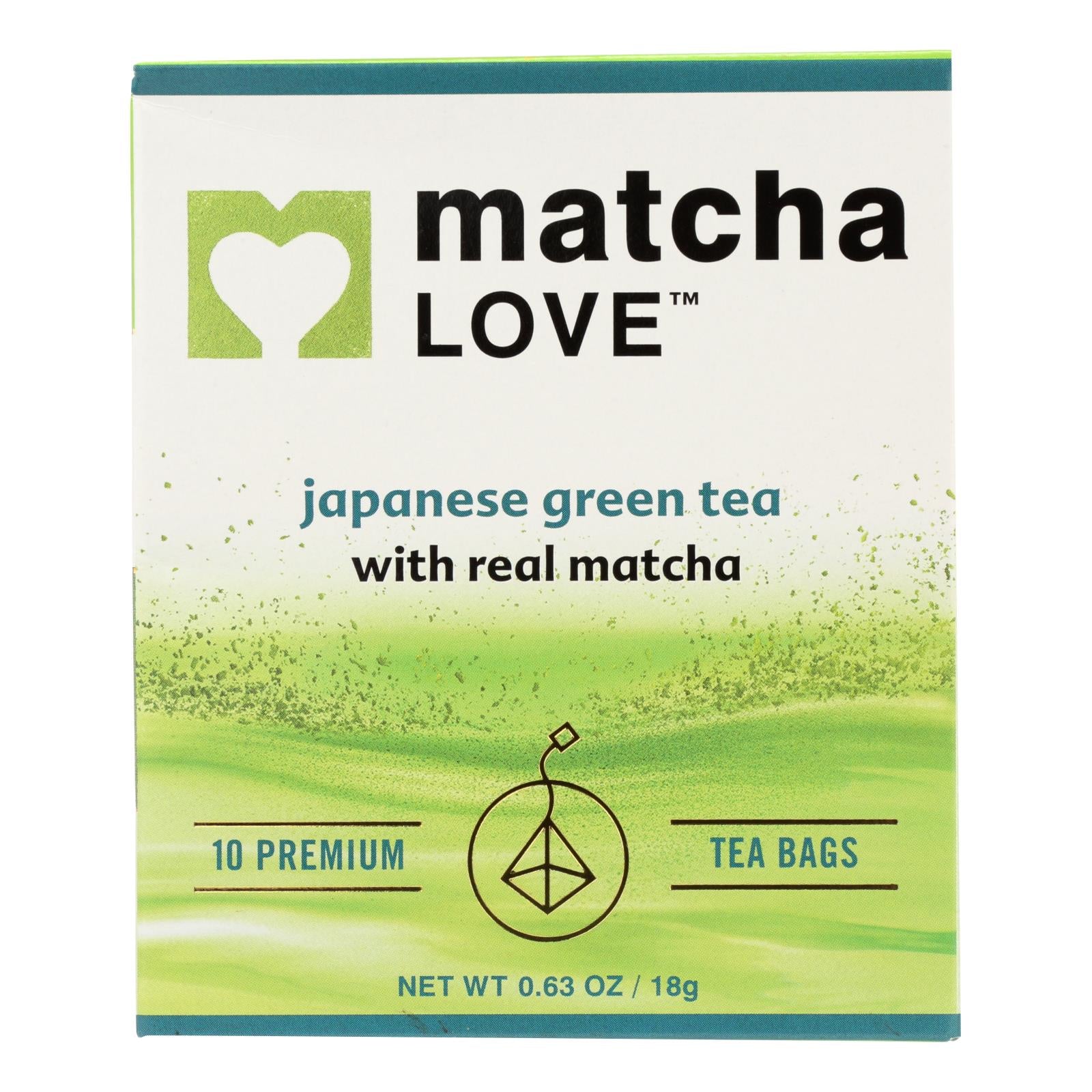 Matcha Love In Matcha Green Tea Traditional Flavor  - Case Of 6 - 10 Bags - GreatEagleInc