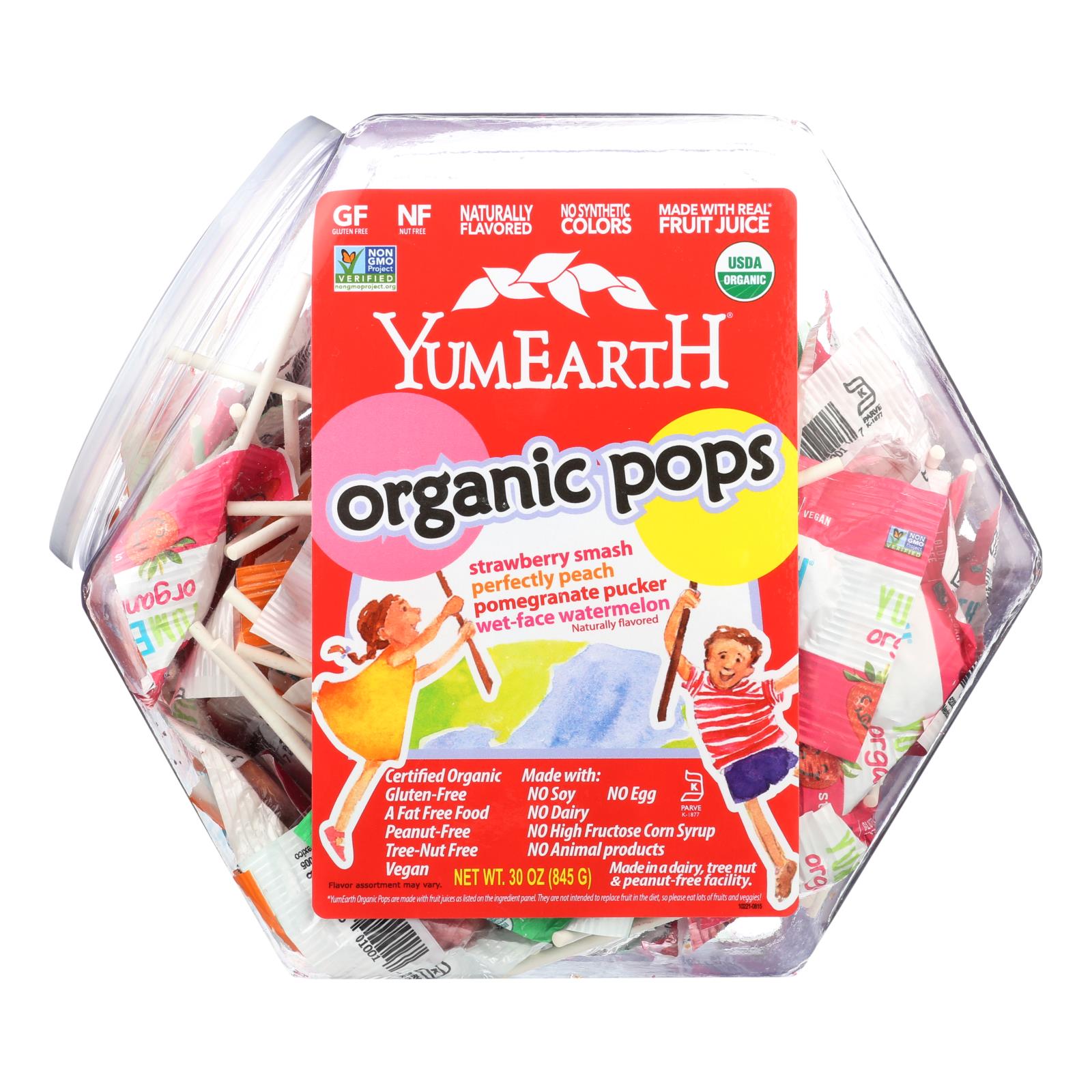Yumearth Counter Top Assorted Fruit Lollipops Bin  - 1 Each - 30 Oz - GreatEagleInc