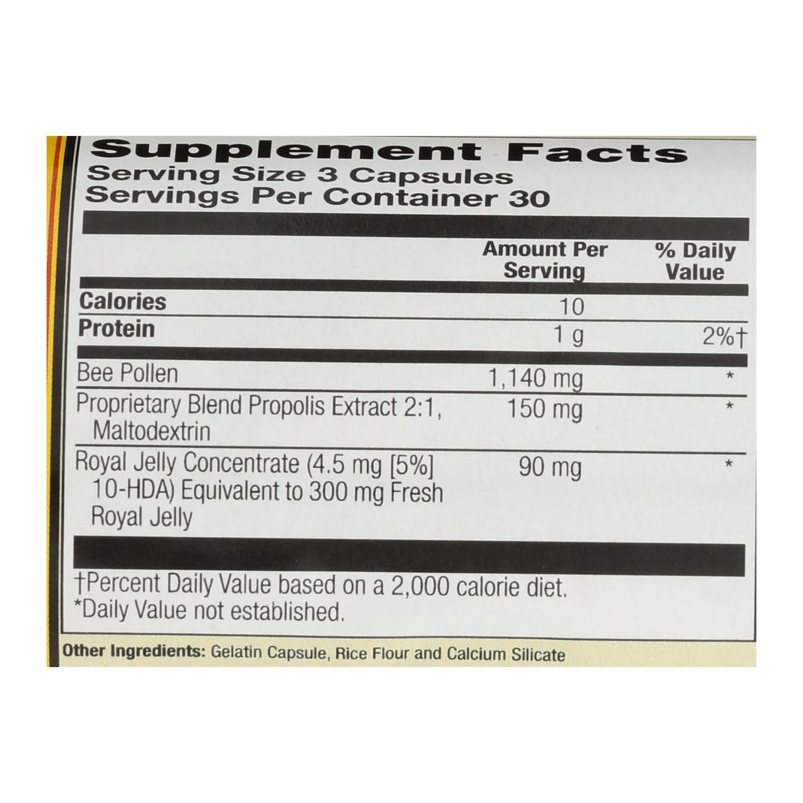 Honey Gardens - Bee Polln W/royl Jel&prop - 1 Each - 90 Ct - GreatEagleInc