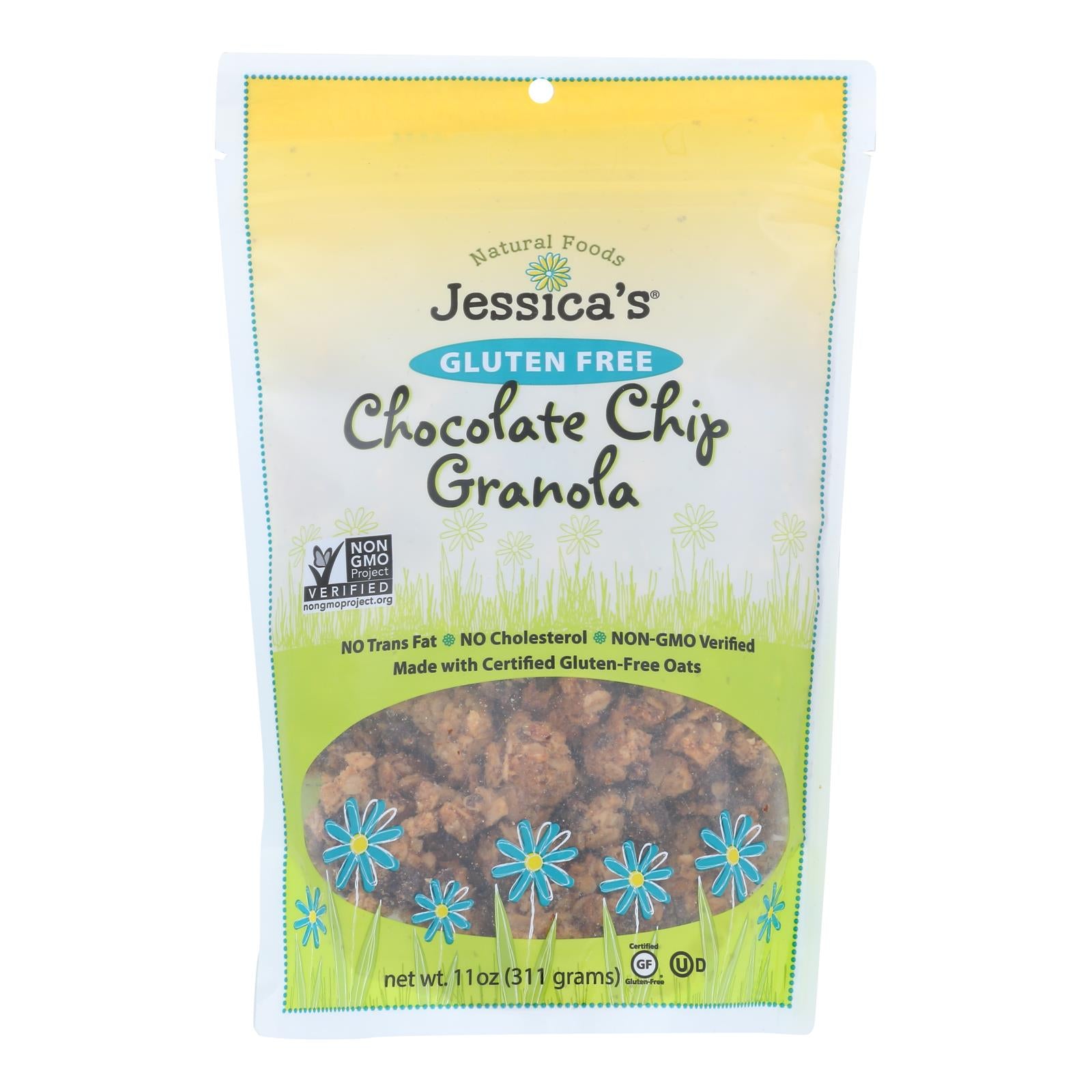 Jessica's Natural Foods Gluten Free Chocolate Chip Granola  - Case Of 12 - 11 Oz - GreatEagleInc