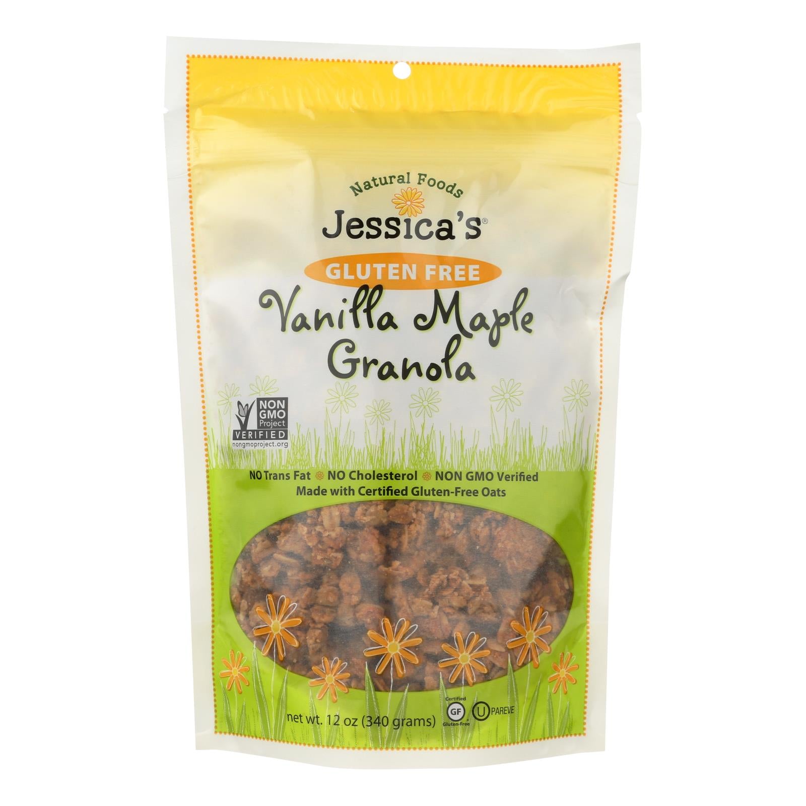 Jessica's Natural Foods Gluten Free Vanilla Maple Granola  - Case Of 12 - 11 Oz - GreatEagleInc