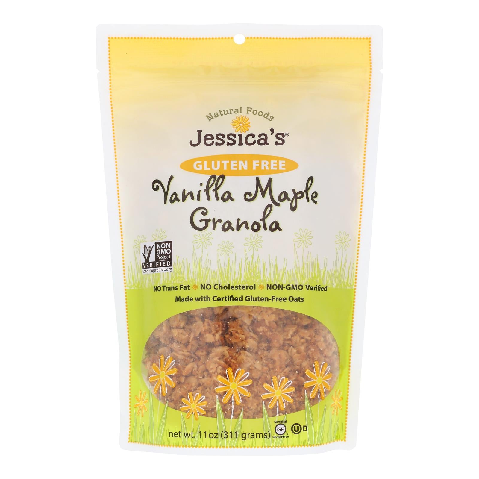 Jessica's Natural Foods Gluten Free Vanilla Maple Granola  - Case Of 12 - 11 Oz - GreatEagleInc