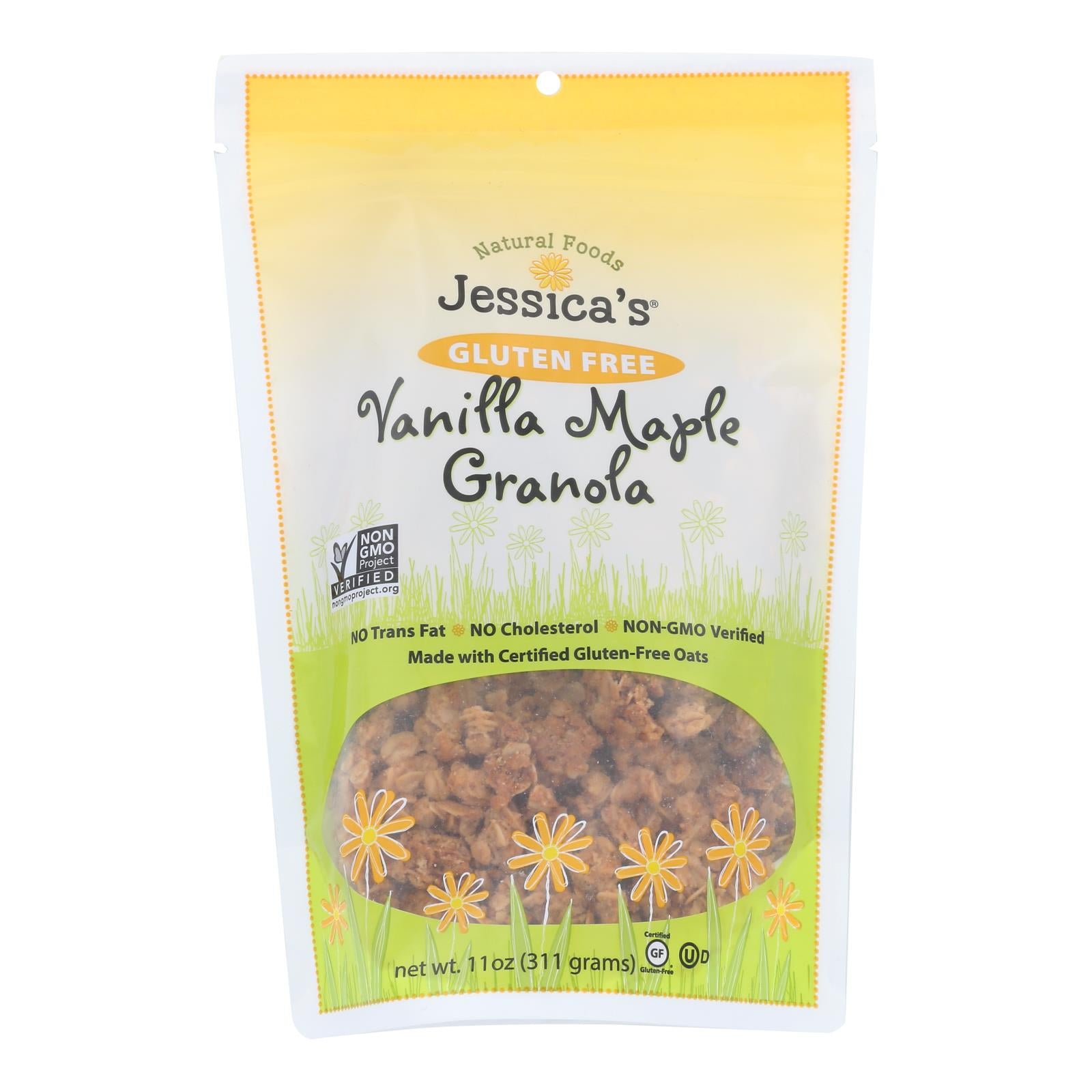 Jessica's Natural Foods Gluten Free Vanilla Maple Granola  - Case Of 12 - 11 Oz - GreatEagleInc