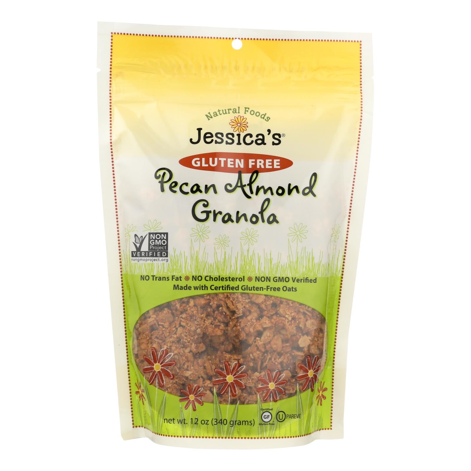 Jessica's Natural Foods Gluten Free Pecan Almond Granola  - Case Of 12 - 11 Oz - GreatEagleInc