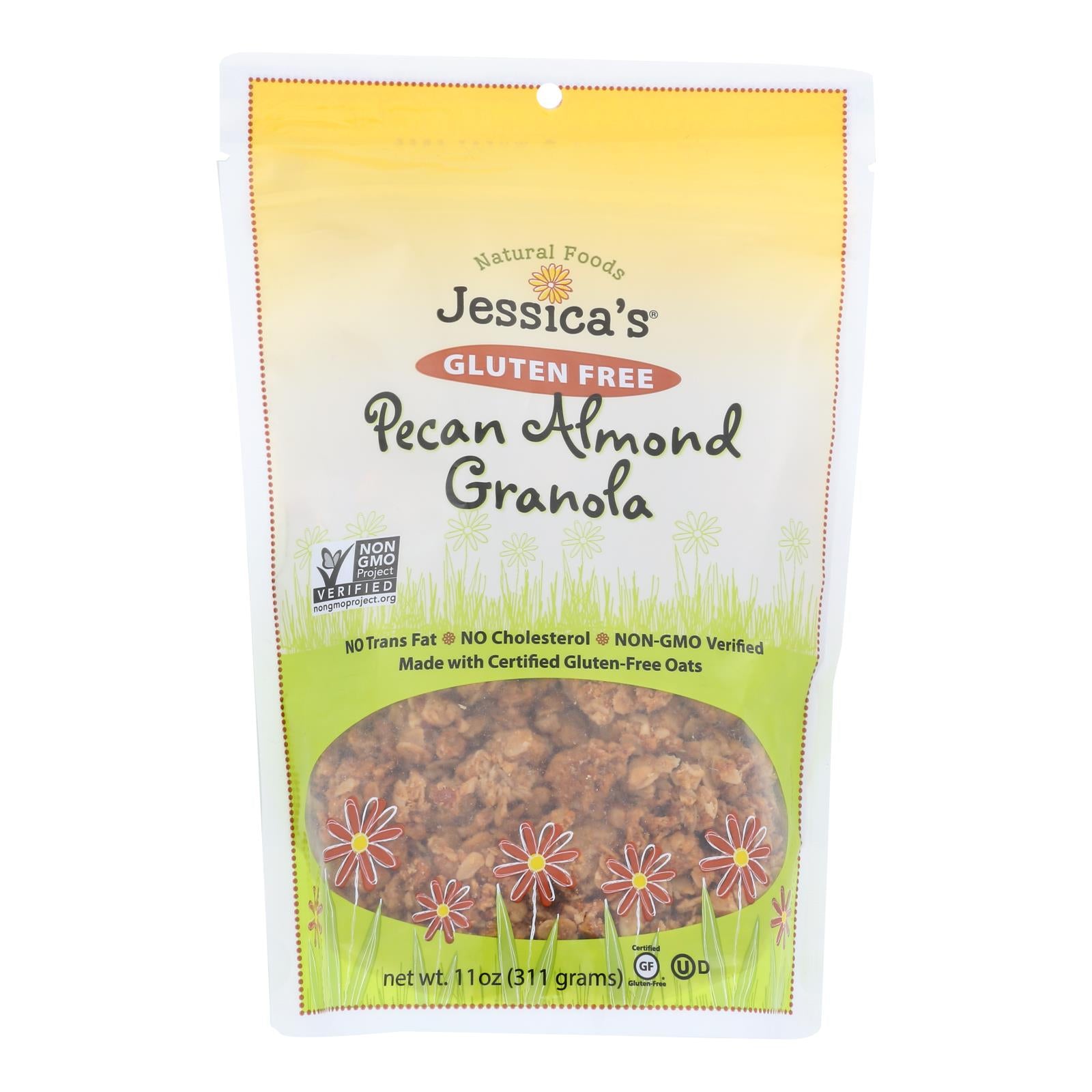 Jessica's Natural Foods Gluten Free Pecan Almond Granola  - Case Of 12 - 11 Oz - GreatEagleInc