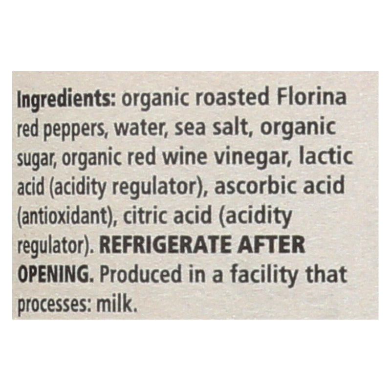 Divina, Organic Fire Roasted Sweet Peppers  - Case Of 6 - 16.2 Oz - GreatEagleInc