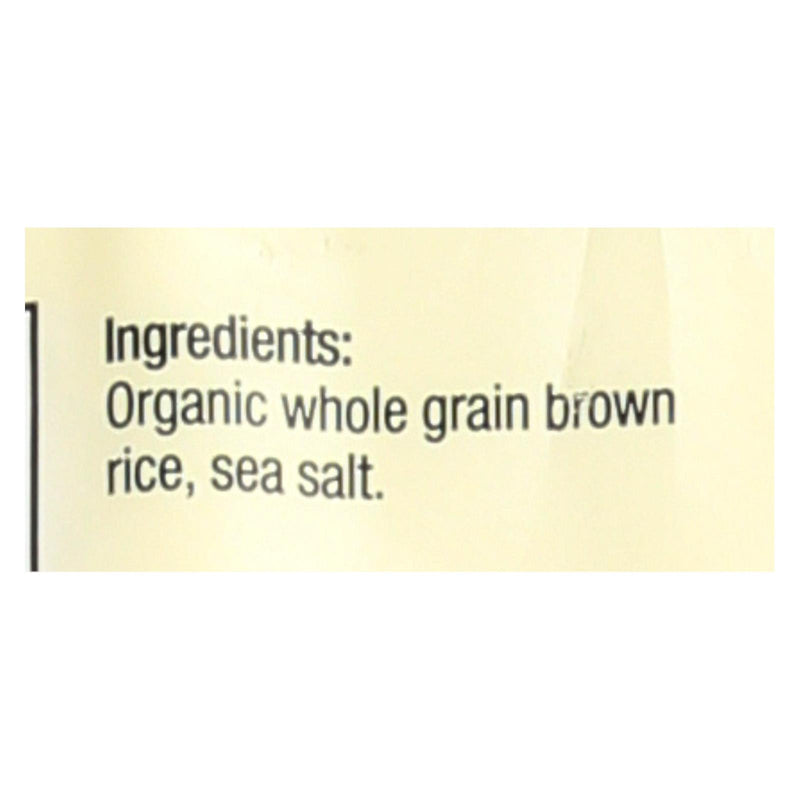 Lundberg Family Farms - Rice Cake Brown Saltd - Case Of 6-8.5 Oz - GreatEagleInc