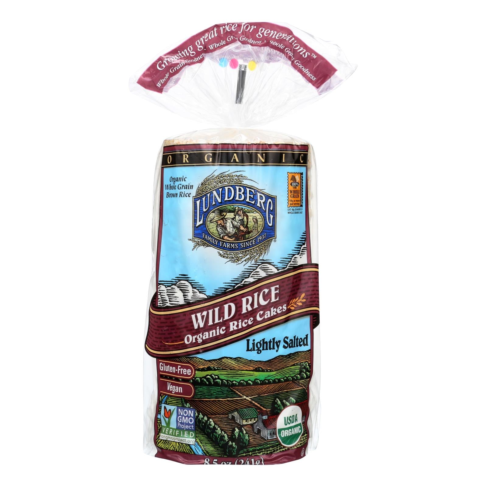 Lundberg Family Farms - Rice Cake Wild Ls - Case Of 6-8.5 Oz - GreatEagleInc