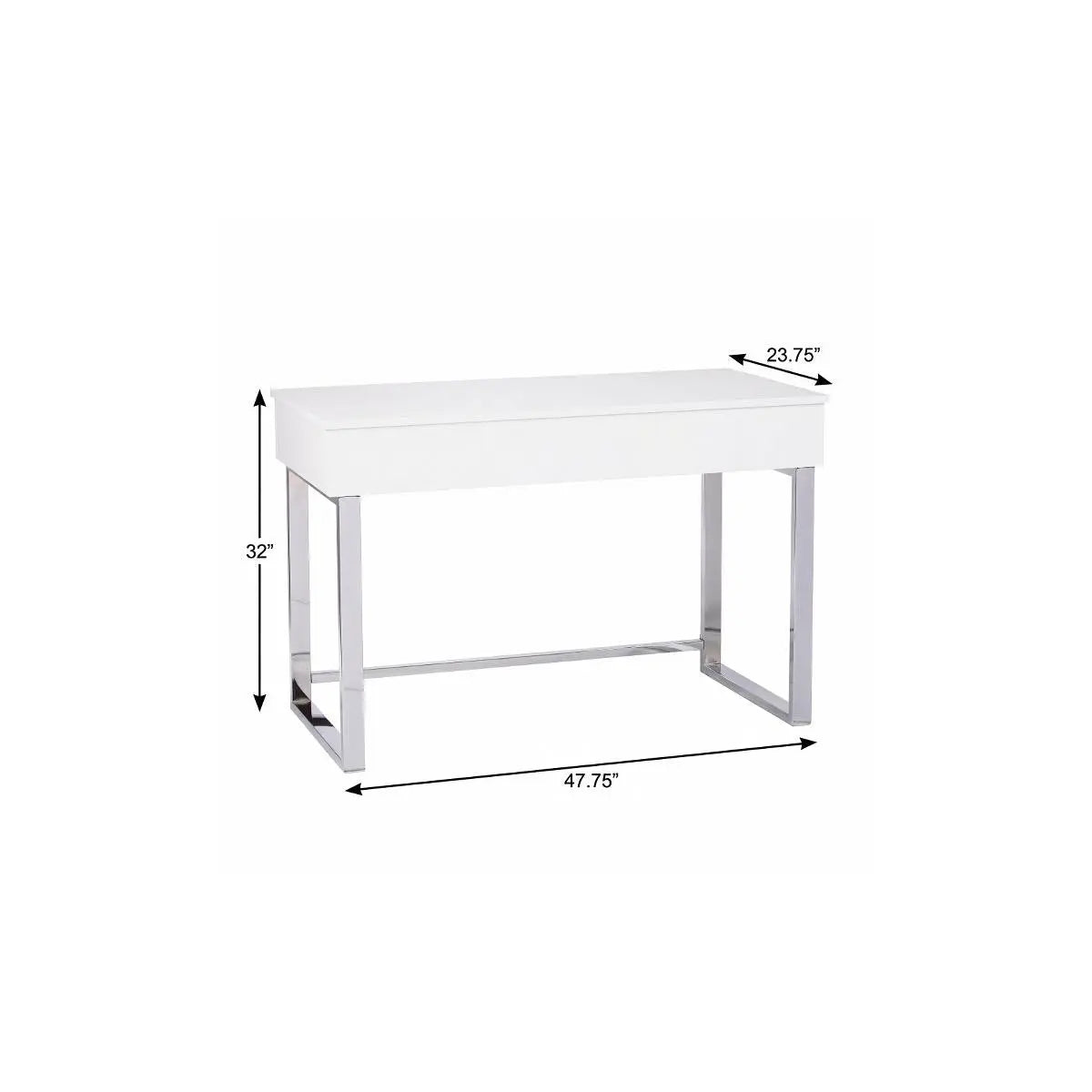 48" Adjustable White Standing Desk Converter Homeroots Office