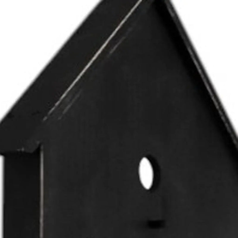 48" Black And White Solid Wood Birdhouse Welcome Porch Sign - GreatEagleInc