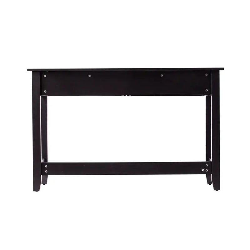 48" Black Console Table And Drawers Homeroots Living Room