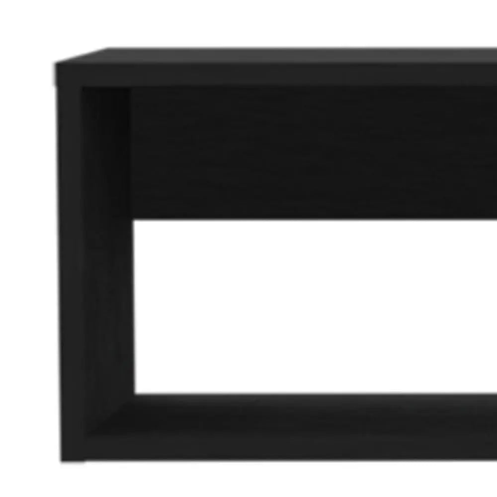 48" Black Floating Mount Entertainment Center Homeroots Living Room