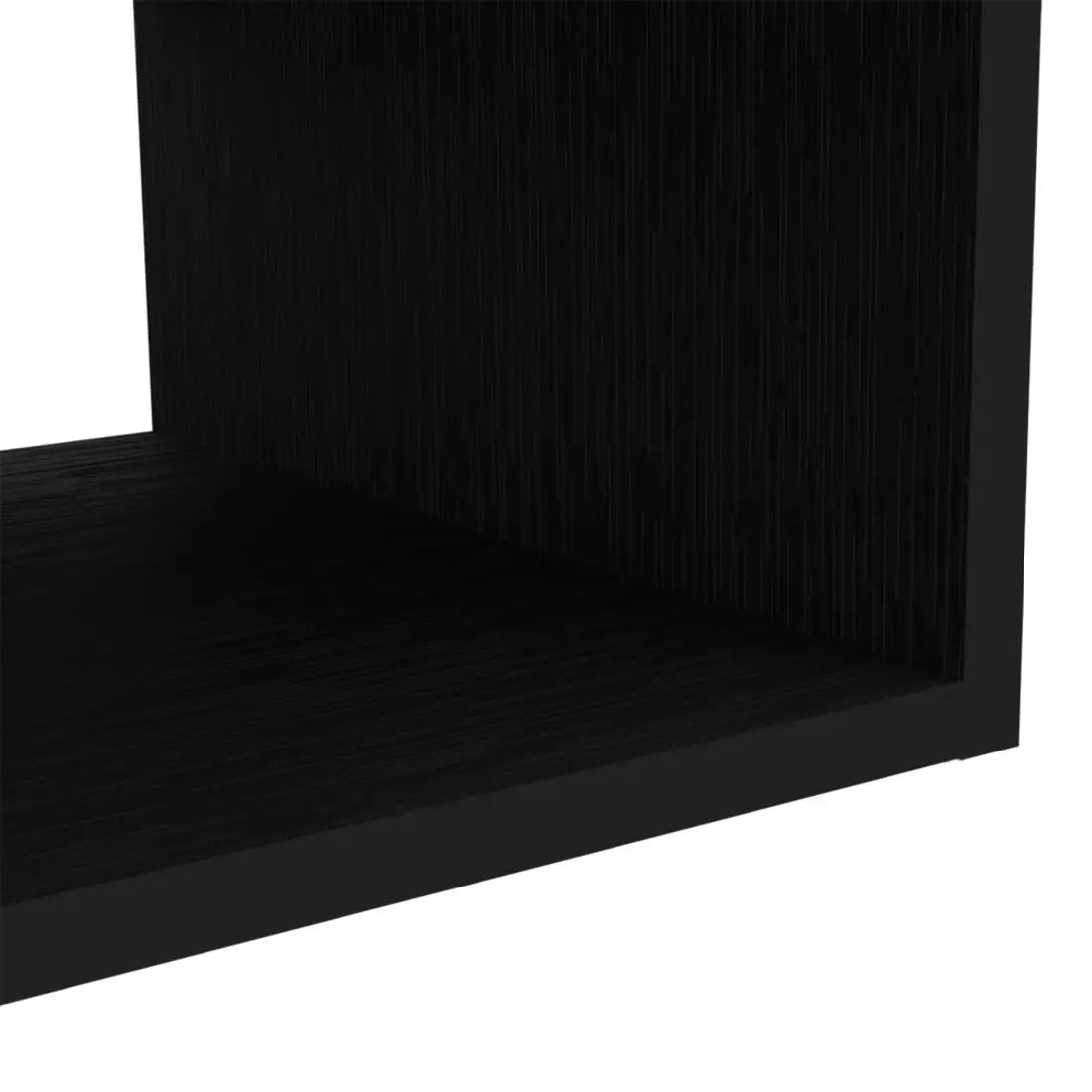 48" Black Floating Mount Entertainment Center Homeroots Living Room