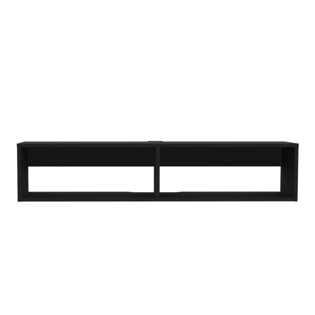 48" Black Floating Mount Entertainment Center Homeroots Living Room