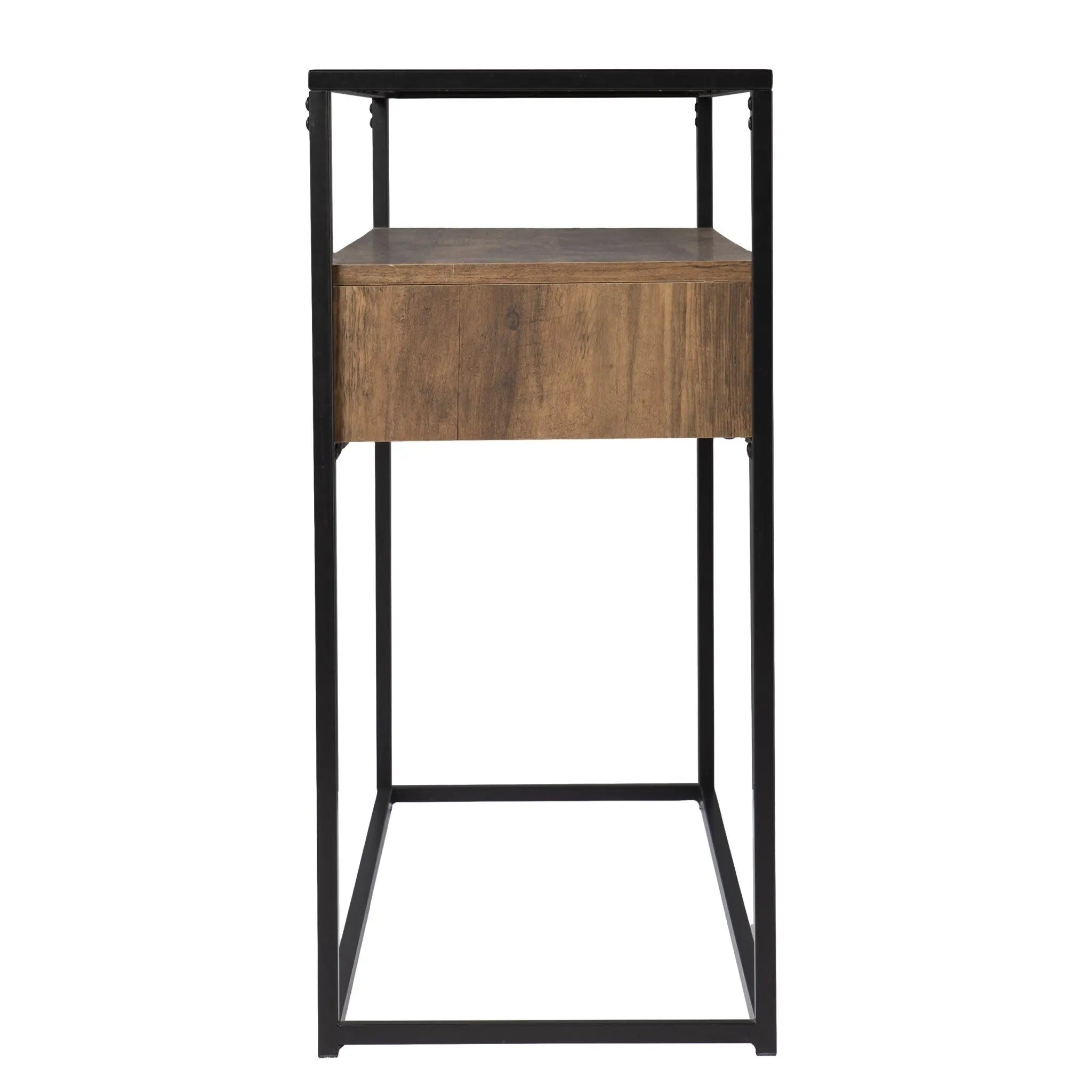 48" Clear and Black Glass Frame Console Table With Storage With Storage Homeroots Living Room