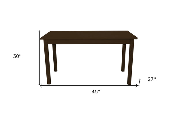 48" Coffee Solid Wood Dining Table Homeroots Kitchen & Dining