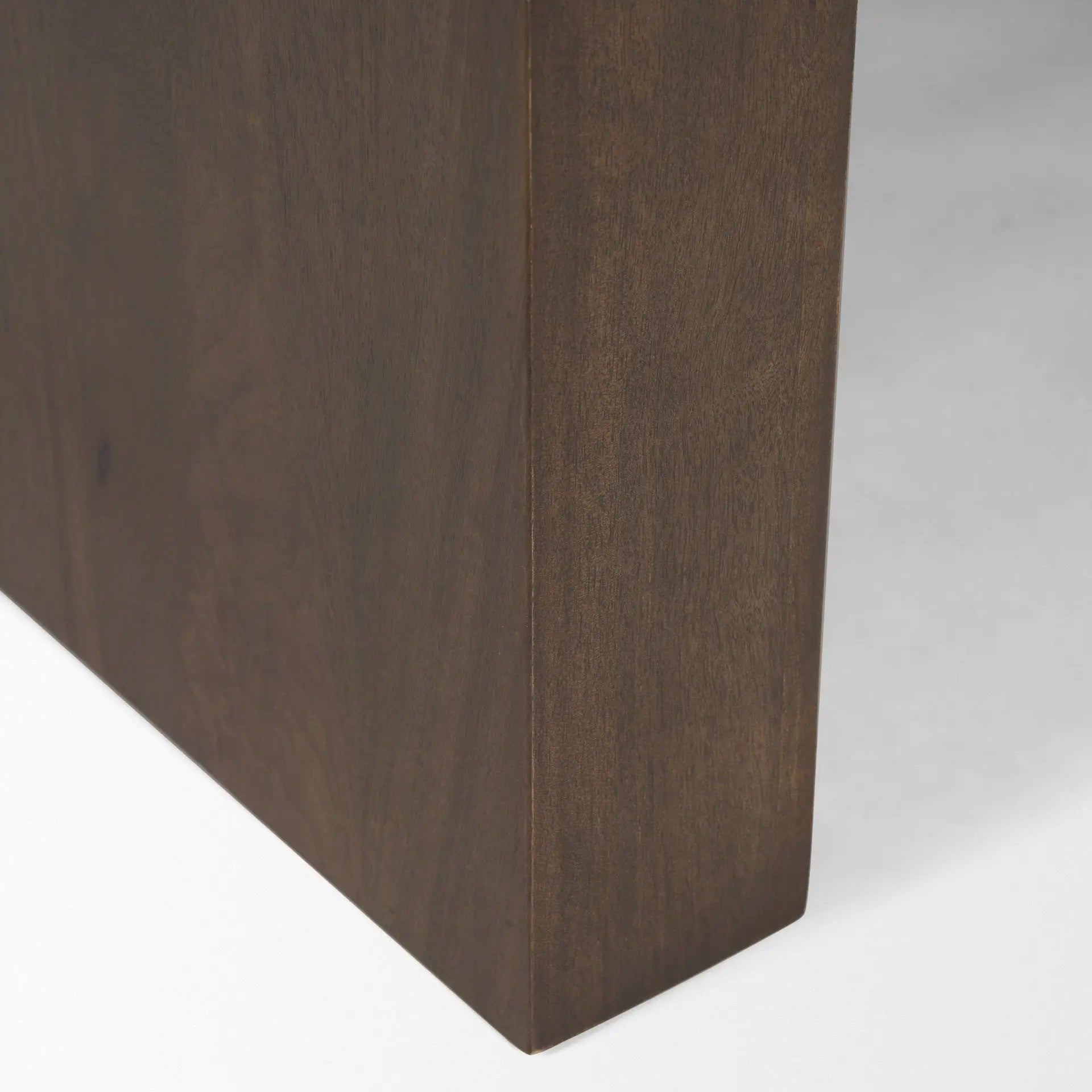 48" Dark Brown Solid Wood Sled Coffee Table Homeroots Living Room