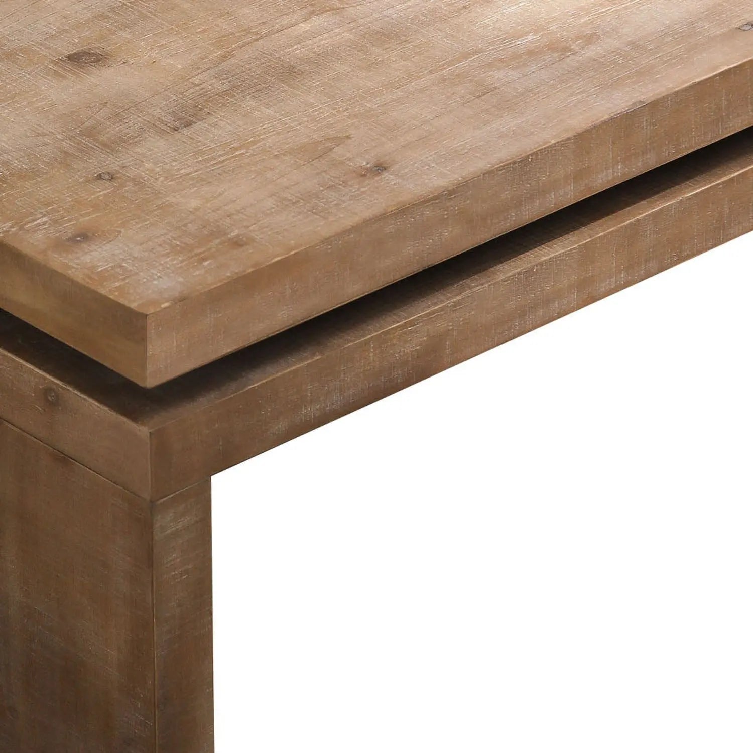 48" Natural Wood Distressed Frame Coffee Table Homeroots Living Room
