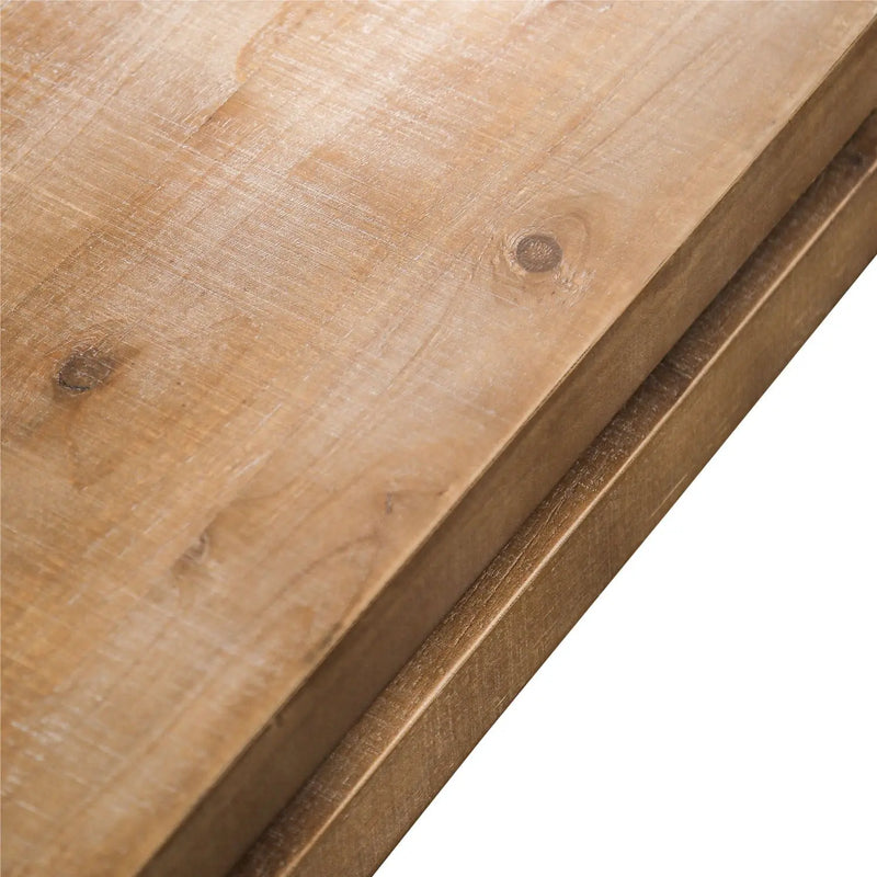 48" Natural Wood Distressed Frame Coffee Table Homeroots Living Room