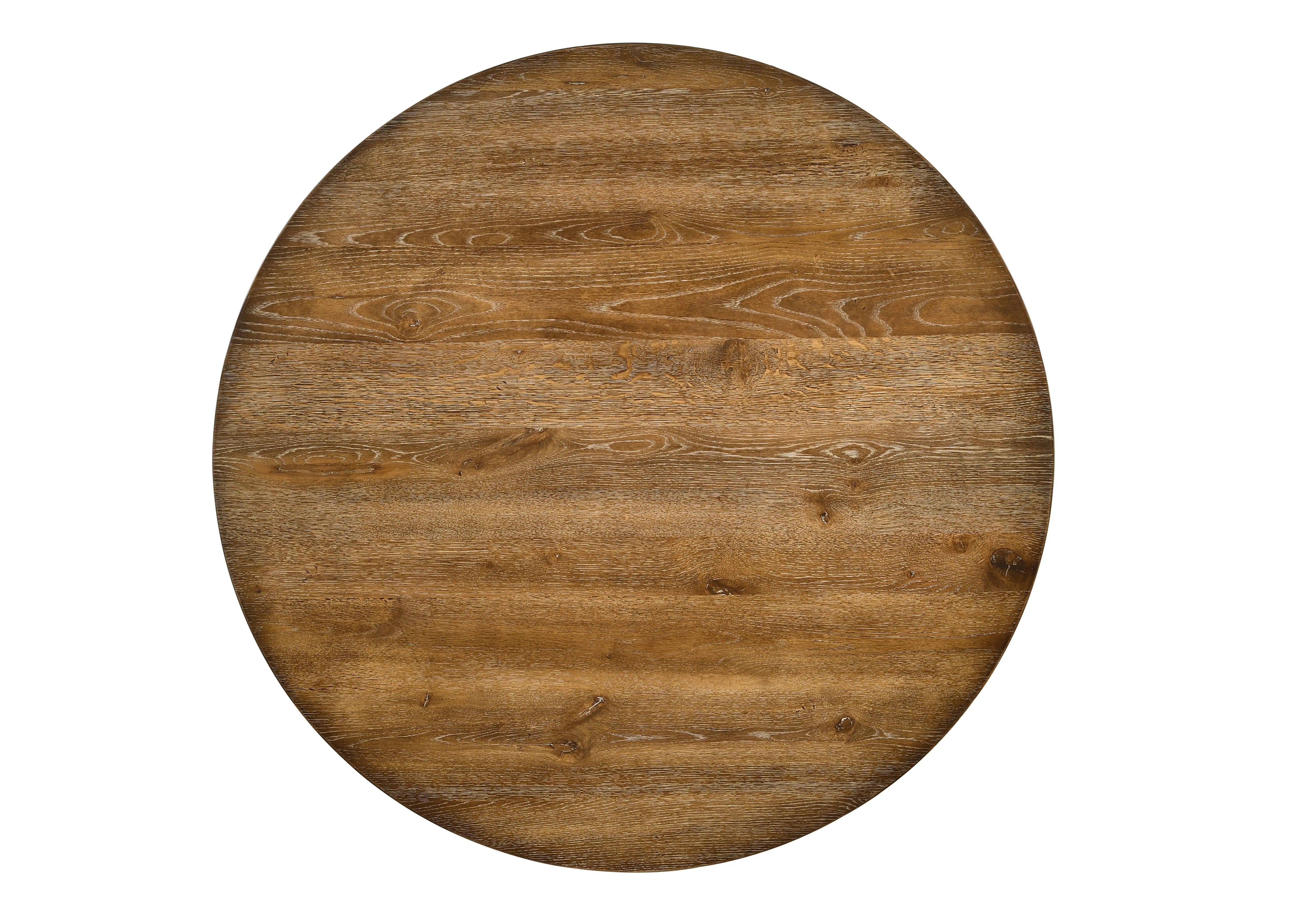 48" Oak Wood Cross Leg Base Round Top Dining Table Homeroots Kitchen & Dining