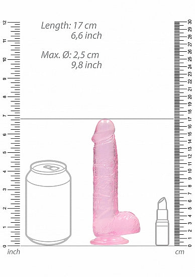 Real Cock 6in Realistic Dildo W/ Balls - GreatEagleInc