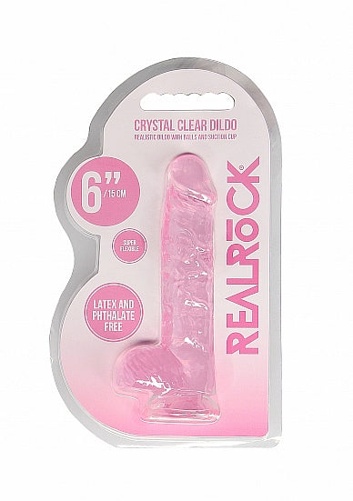 Real Cock 6in Realistic Dildo W/ Balls - GreatEagleInc