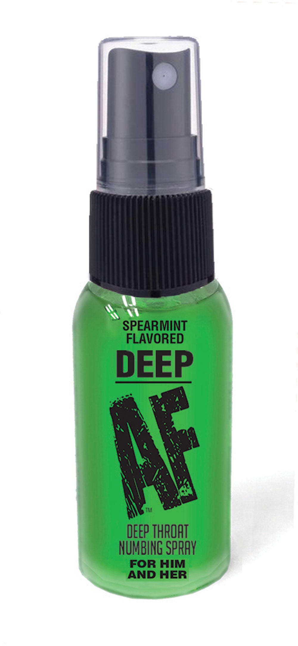 Deep Af - Spearmint Flavored Deep Throat Spray -  1 Oz - GreatEagleInc