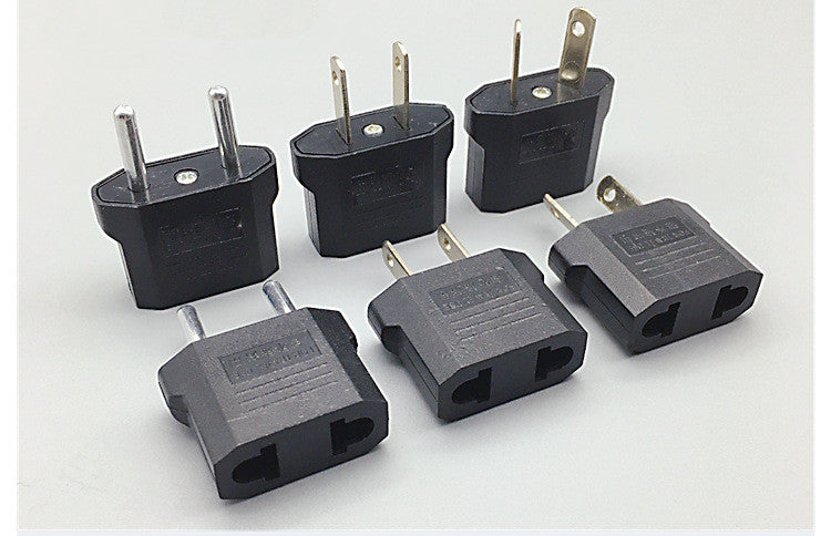 Supply British Standard European Standard Adapter American Standard to Australian Standard to German Standard Conversion Plug European Standard Round Flat Plug EU 4.0 Black