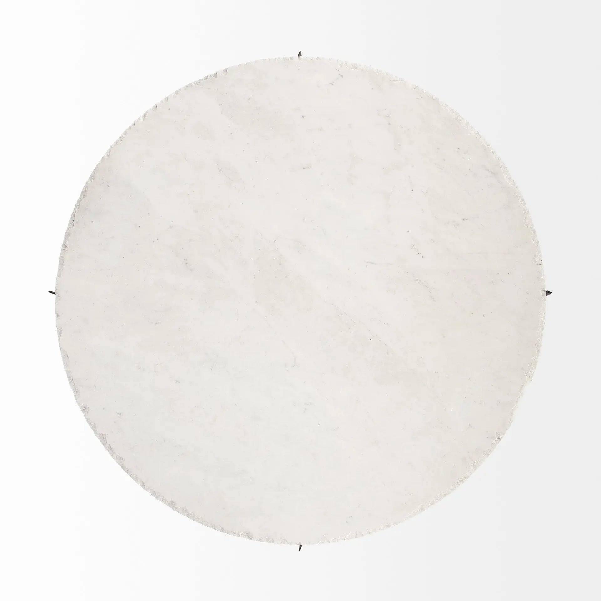 49" Round White Marble Top Gold And Metal Base Coffee Table Homeroots Living Room