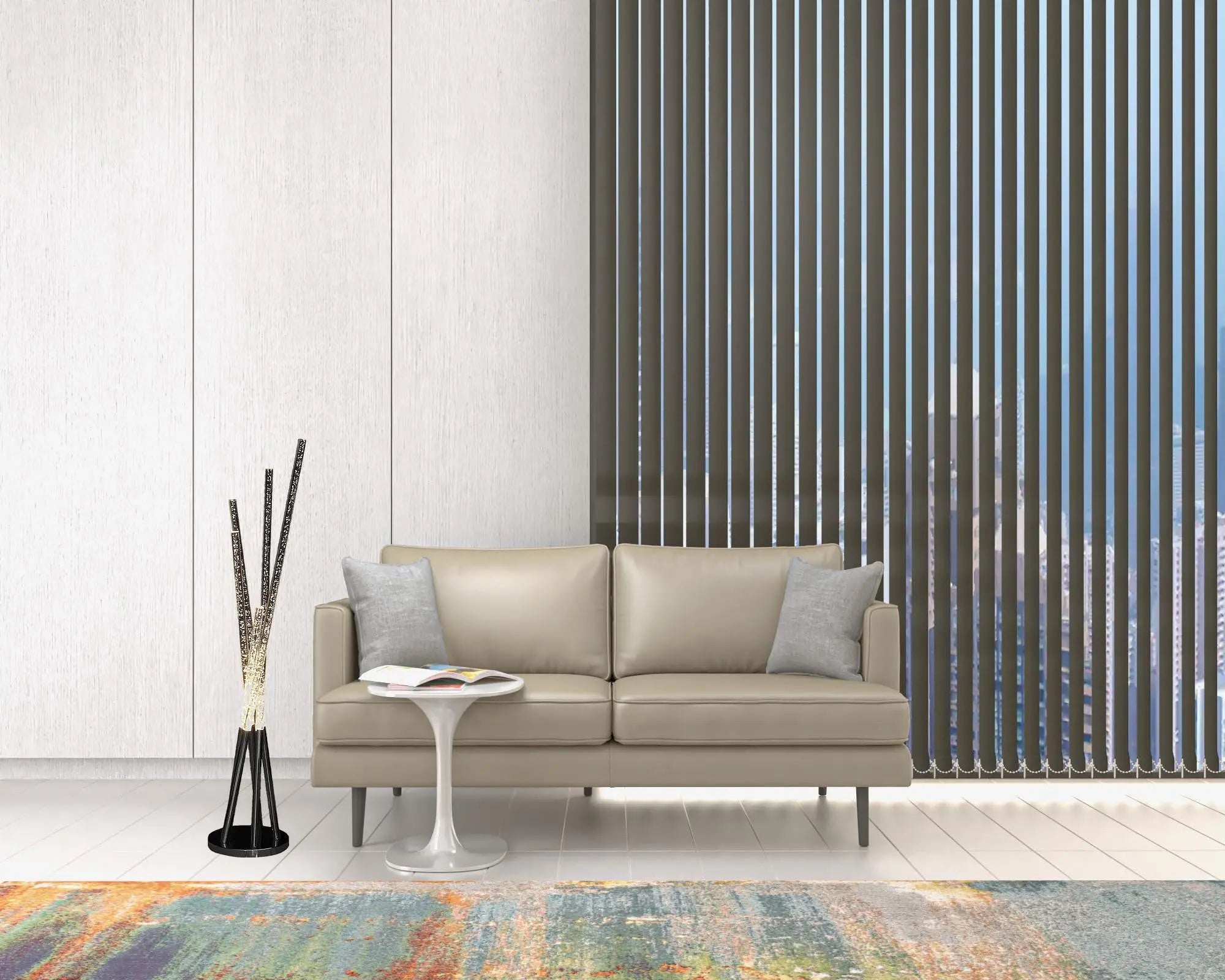 49" Silver LED Novelty Floor Lamp Homeroots Lighting