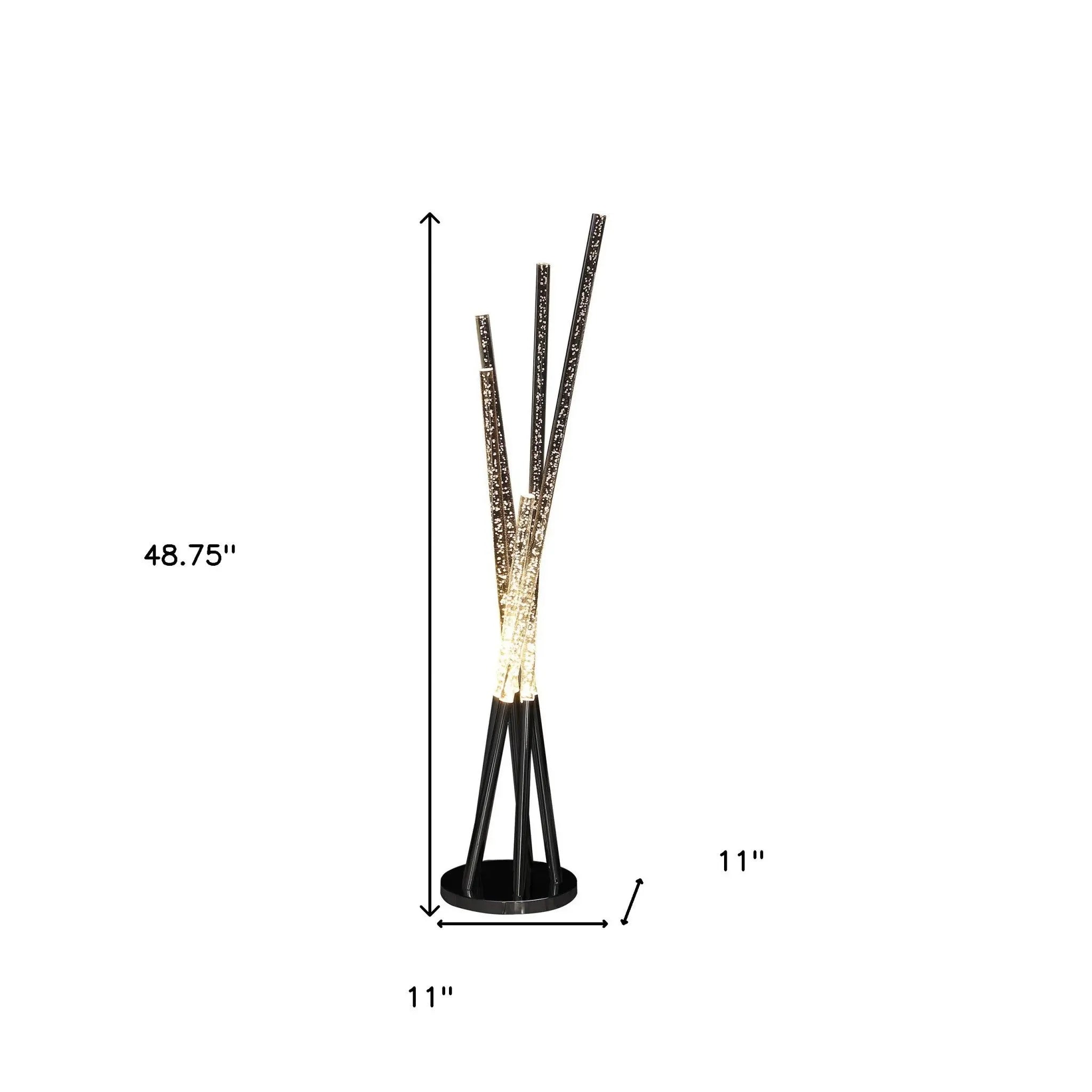49" Silver LED Novelty Floor Lamp Homeroots Lighting