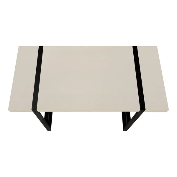 49" Taupe and Black Computer Desk Homeroots Office