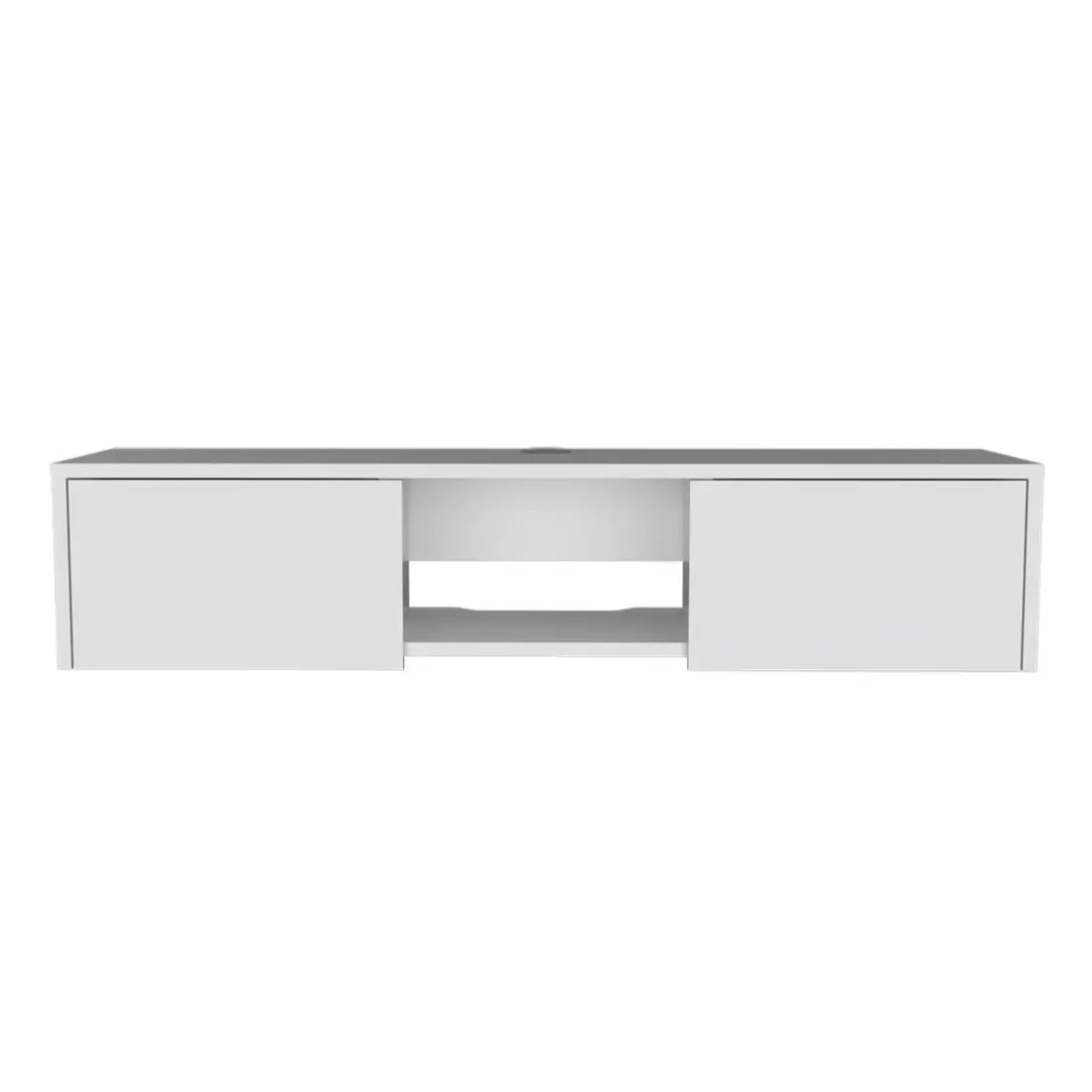 49" White Floating Mount TV Stand - GreatEagleInc