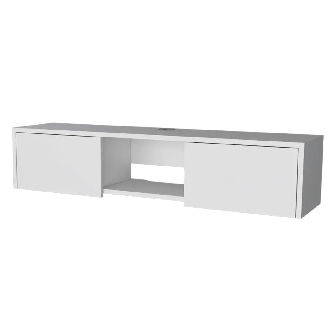 49" White Floating Mount TV Stand - GreatEagleInc