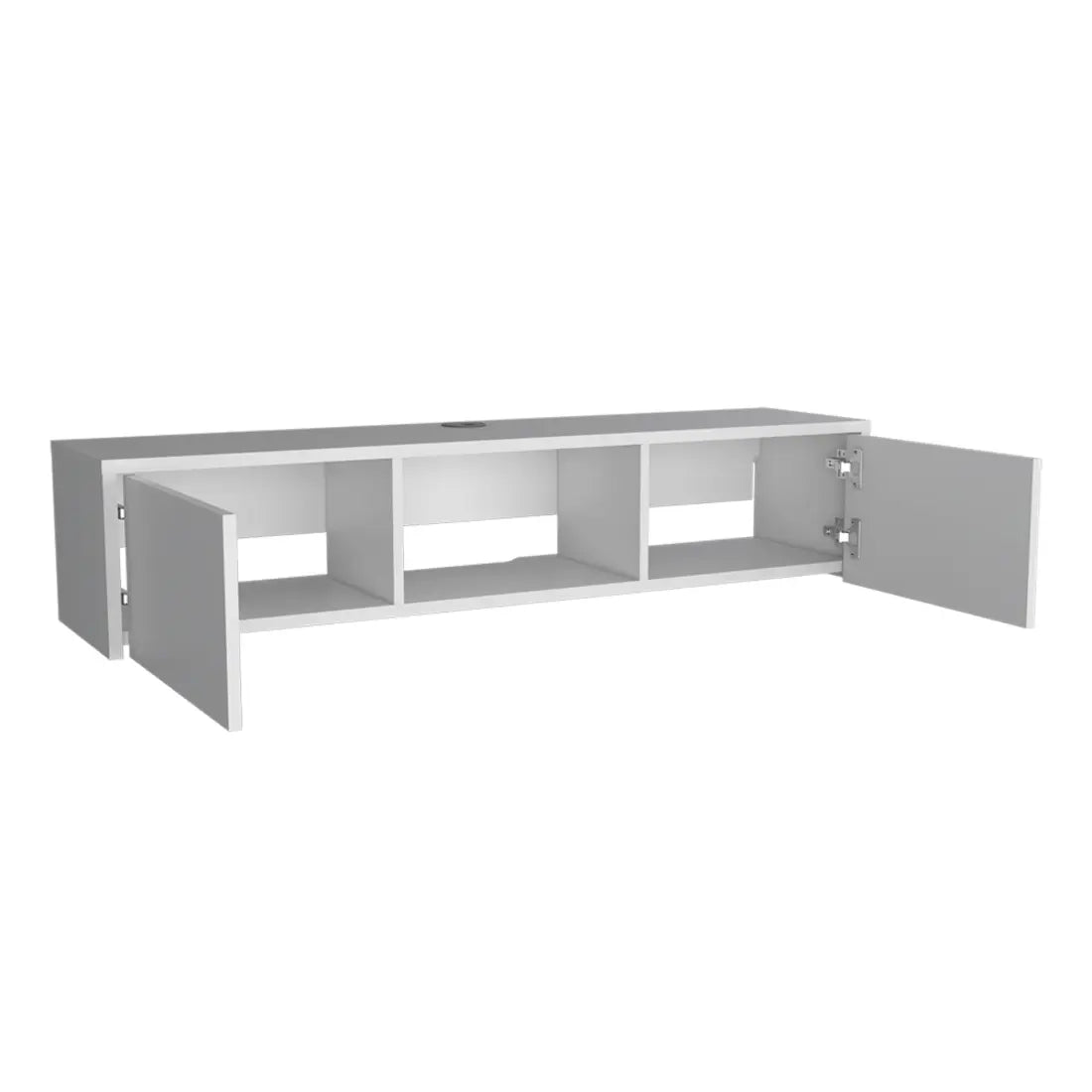 49" White Floating Mount TV Stand - GreatEagleInc