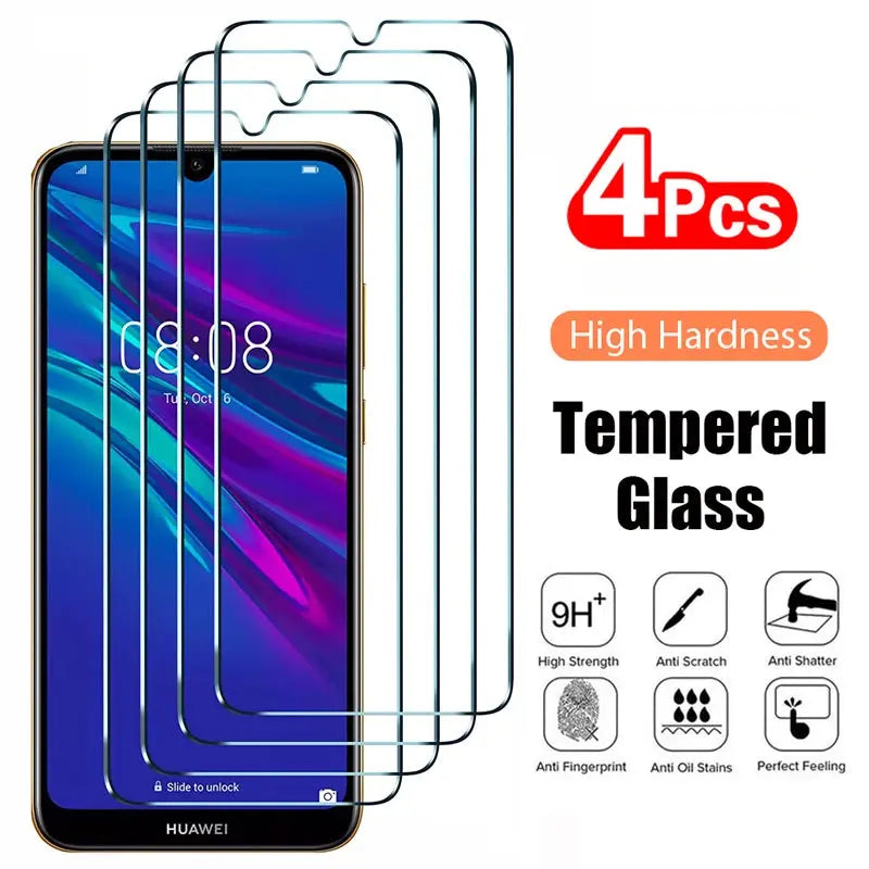 4PCS Tempered Glass for Huawei P Smart 2019 P Smart Z S 2021 Screen Protector for Huawei P30 Lite P20 Pro P40 Lite E P50 Glass GreatEagleInc
