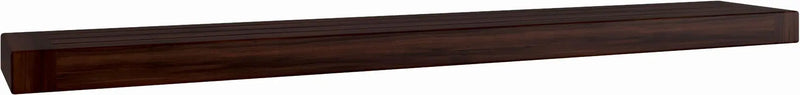 4" Espresso Wood Wall Mounted Floating Shelf Homeroots Organization