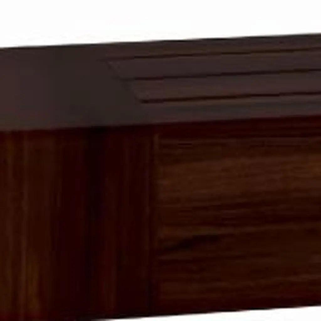 4" Espresso Wood Wall Mounted Floating Shelf Homeroots Organization