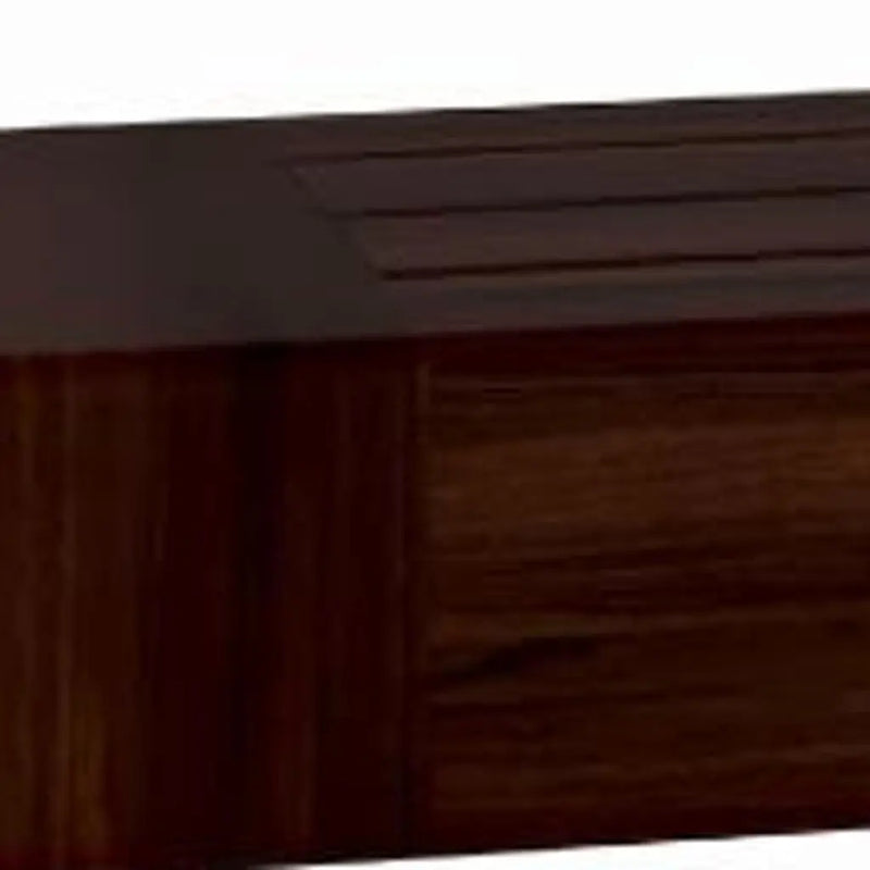 4" Espresso Wood Wall Mounted Floating Shelf Homeroots Organization