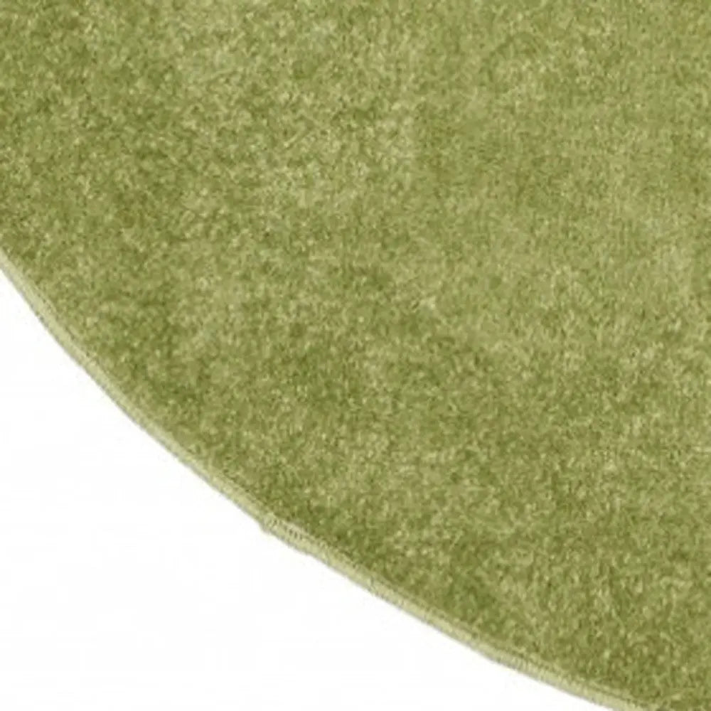 4' Green Round Indoor Outdoor Area Rug Homeroots Outdoor