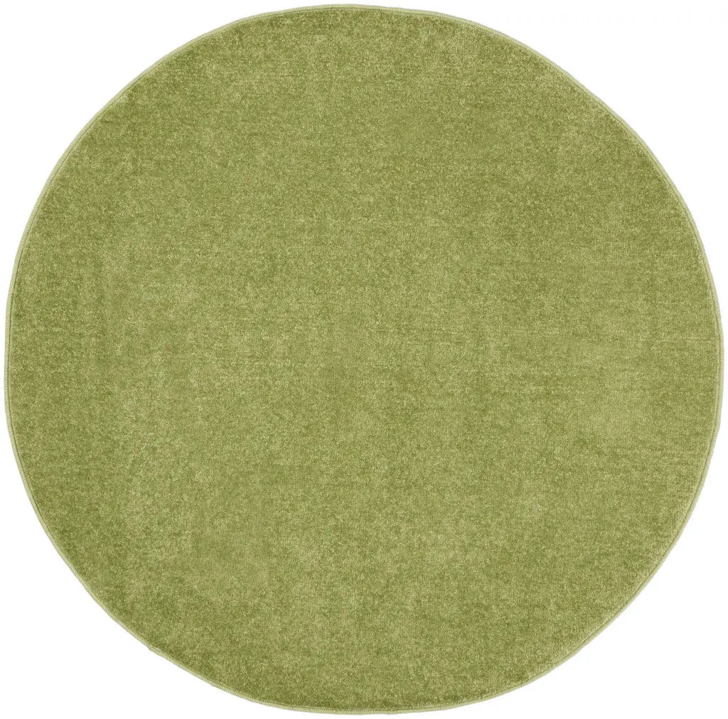 4' Green Round Indoor Outdoor Area Rug Homeroots Outdoor