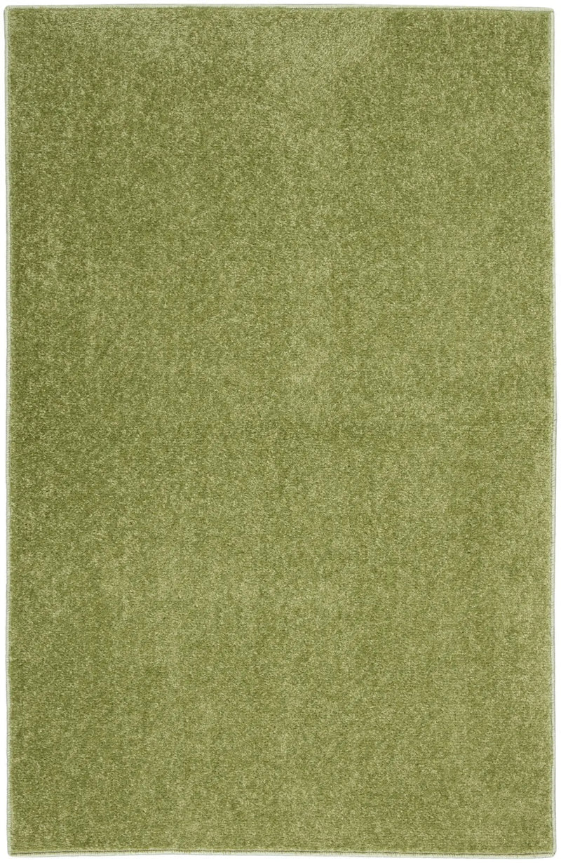 4' Runner Green Indoor Outdoor Runner Rug Homeroots Outdoor