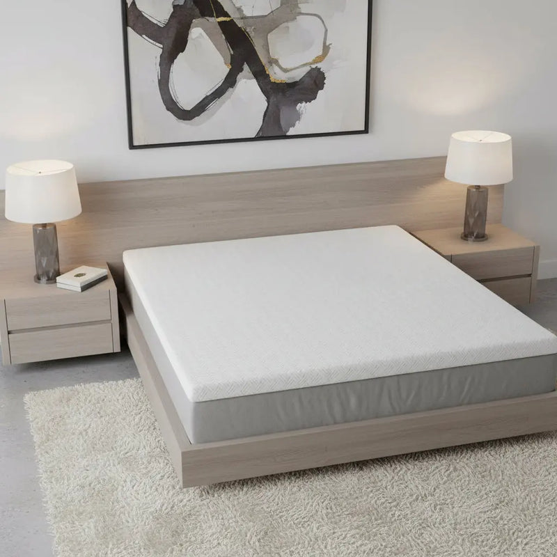 4" White Memory Foam Full Double Mattress Topper Homeroots Bed & Bath