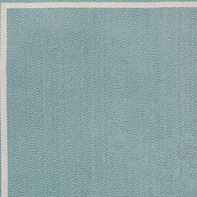 4' X 6' Aqua And Beige Striped Indoor Outdoor Area Rug Homeroots Outdoor