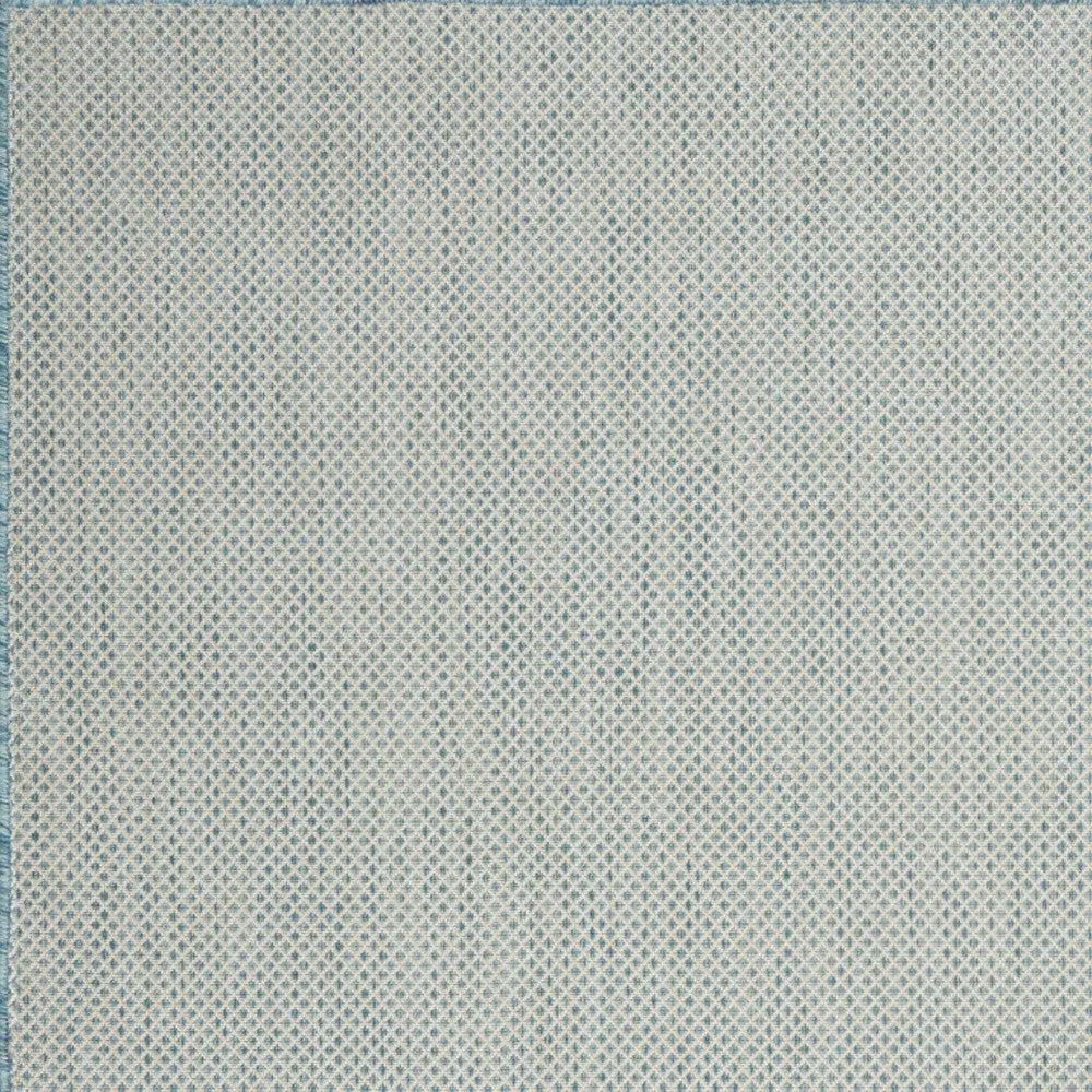 4' X 6' Aqua Geometric Power Loom Area Rug Homeroots Outdoor