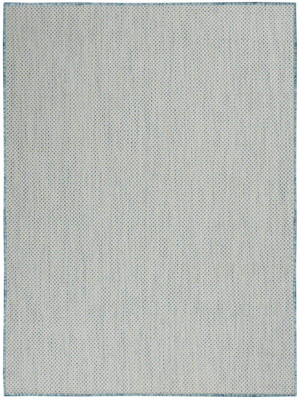 4' X 6' Aqua Geometric Power Loom Area Rug Homeroots Outdoor