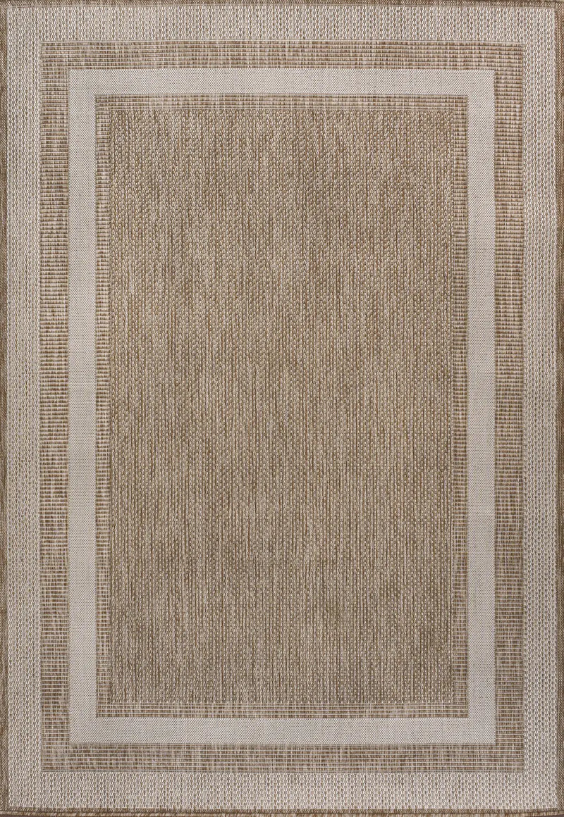 4' X 6' Beige And Cream Indoor Outdoor Area Rug Homeroots Outdoor