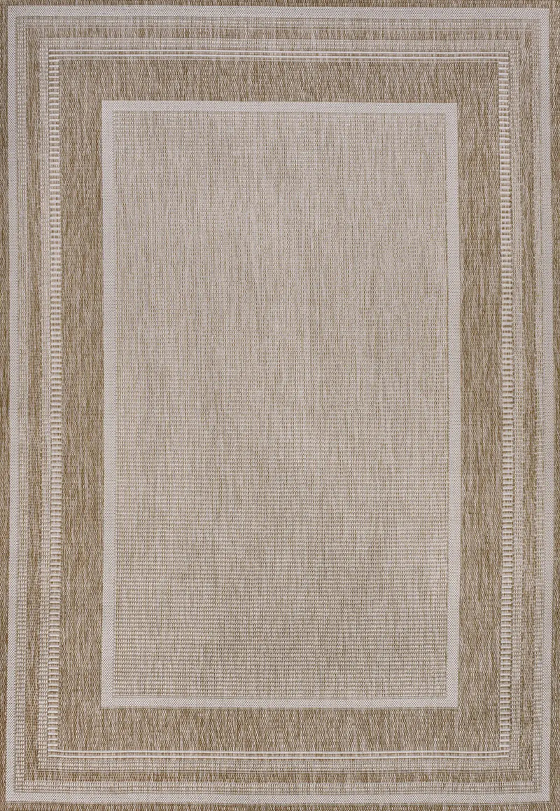 4' X 6' Beige And Cream Indoor Outdoor Area Rug Homeroots Outdoor